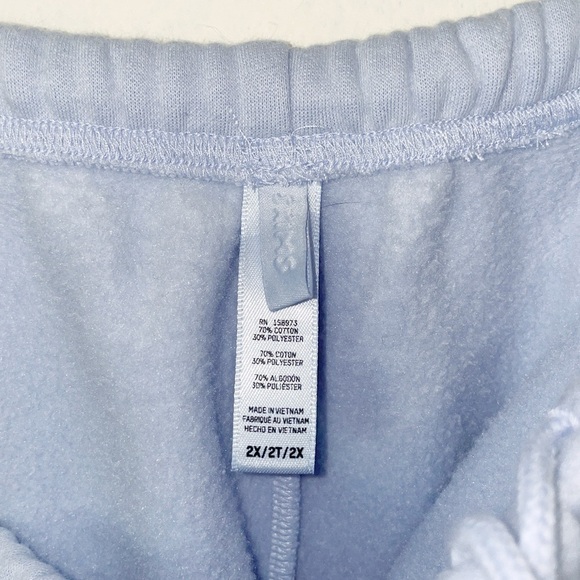 NWOT SKIMS cotton fleece classic jogger sweatpants periwinkle blue size 2X - Picture 7 of 10